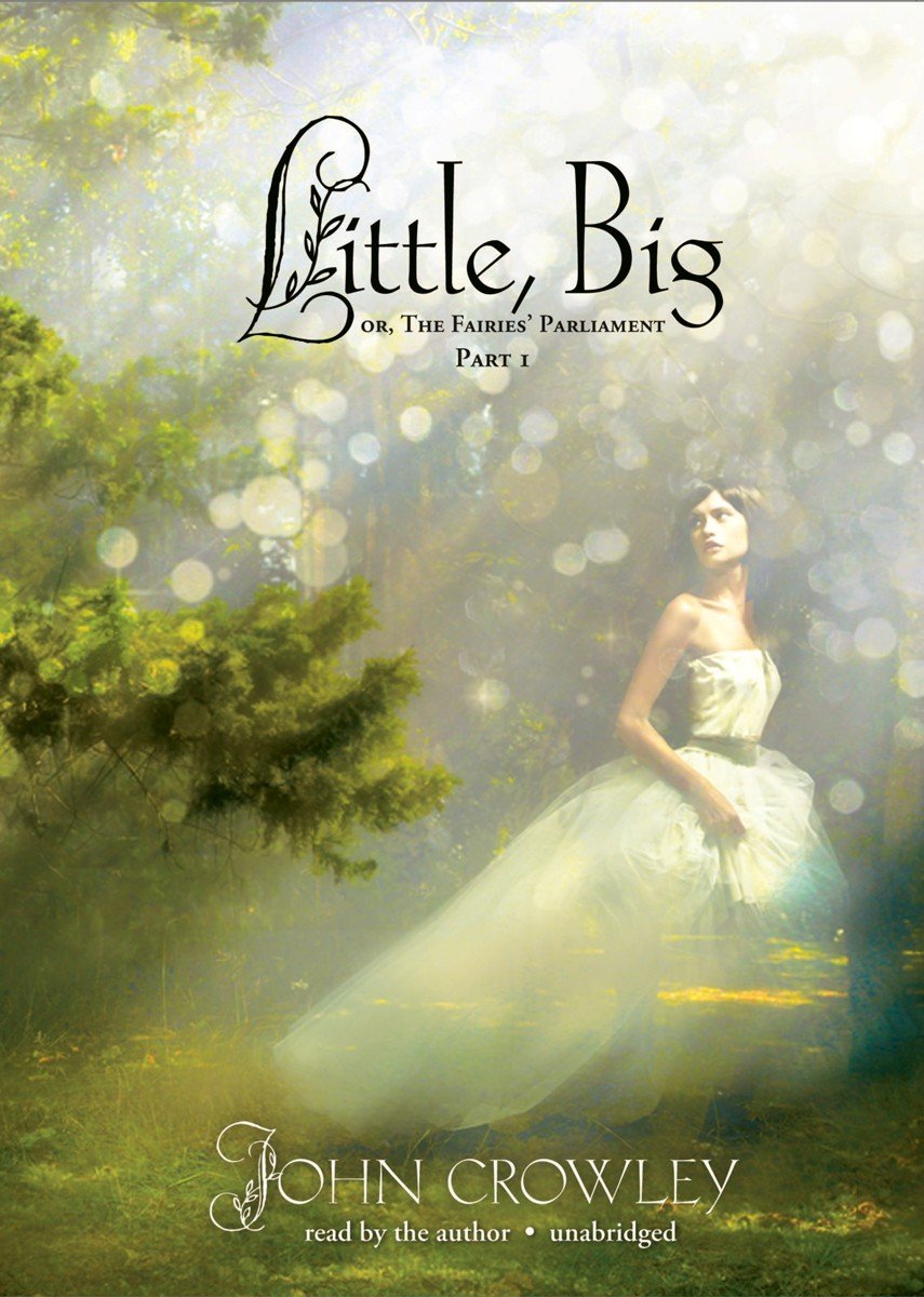 Book cover of 'Little, Big' by John Crowley with a woman in a white dress in a forest setting. Book buyers across Bangladesh can discover English books from Bookish Wonderland, combining fast delivery options in Dhaka with crystal-clear print.