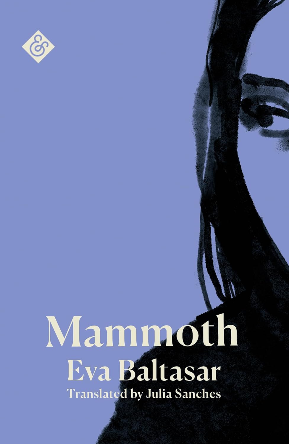 Book cover of 'Mammoth' by Eva Baltasar with a silhouette of a person against a blue background. Book buyers throughout Bangladesh can find books for everyday reading from Bookish Wonderland, combining online ordering with home delivery with durable stitched-and-glue binding.