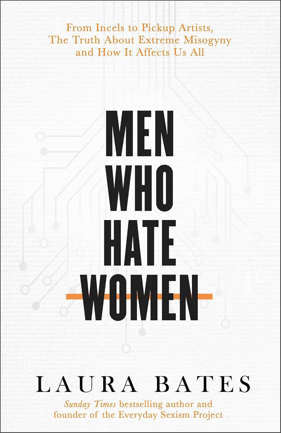 Book cover of 'Men Who Hate Women' by Laura Bates with a white background and black text. Readers across Bangladesh can discover books for study and leisure from Bookish Wonderland with fast delivery options in Dhaka, while enjoying sharp text and durable binding.