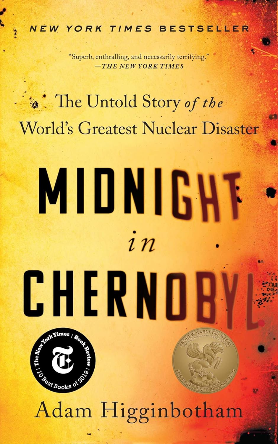 Book cover of 'Midnight in Chernobyl' with a fiery background and author's name. Book buyers throughout Bangladesh can buy premium-quality books from Bookish Wonderland, combining fast delivery options in Dhaka with comfortable cream paper and clear printing.