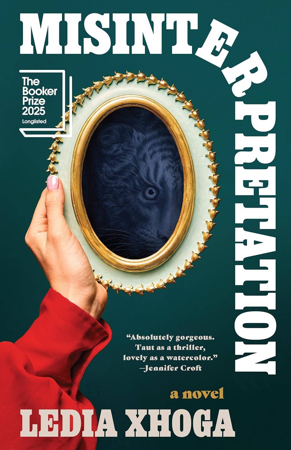 Book cover of 'Misinterpretation' by Ledia Xhoga with a hand holding a framed picture. For customers across Bangladesh, Bookish Wonderland makes it easier to find books for study and leisure through Cash on Delivery across Bangladesh and comfortable cream paper and clear printing.