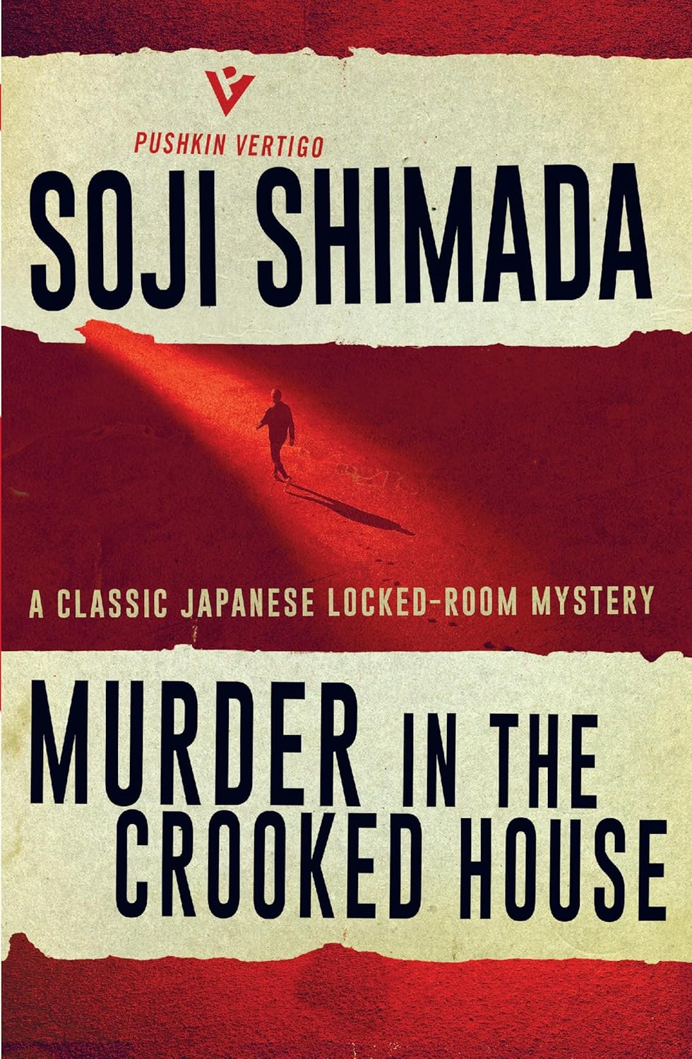Book cover of 'Murder in the Crooked House' by Soji Shimada with a red and white design. Book buyers throughout Bangladesh can find English books from Bookish Wonderland, combining convenient delivery across Bangladesh with durable stitched-and-glue binding.