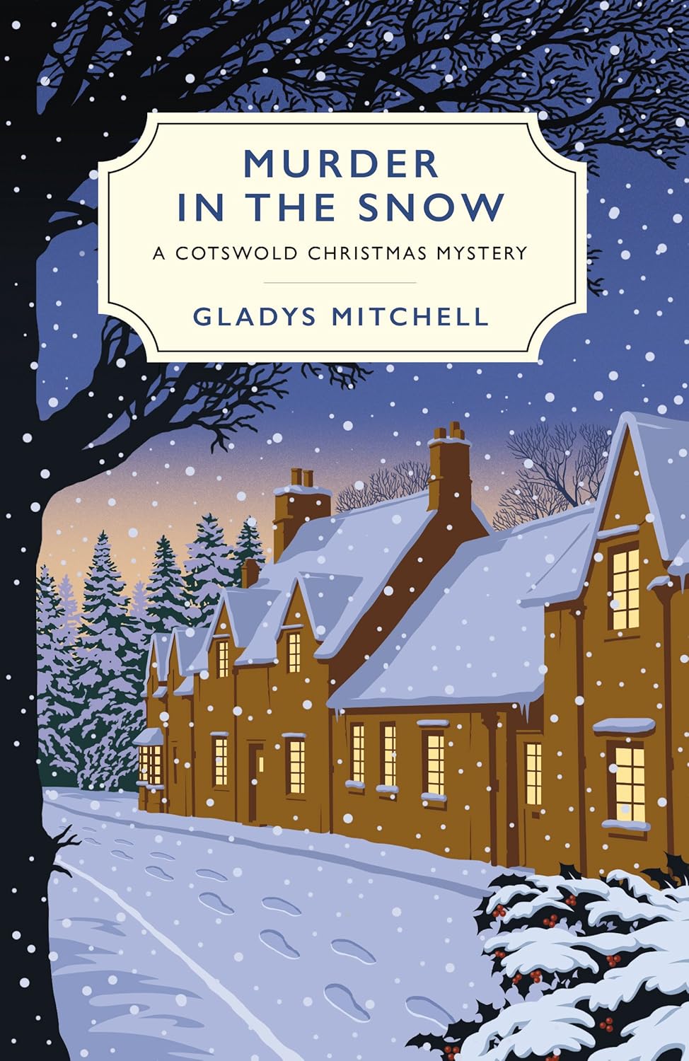 Book cover of 'Murder in the Snow' by Gladys Mitchell featuring a snowy village scene. Book buyers throughout Bangladesh can choose quality English books from Bookish Wonderland, combining urgent delivery options in Dhaka with durable stitched-and-glue binding.