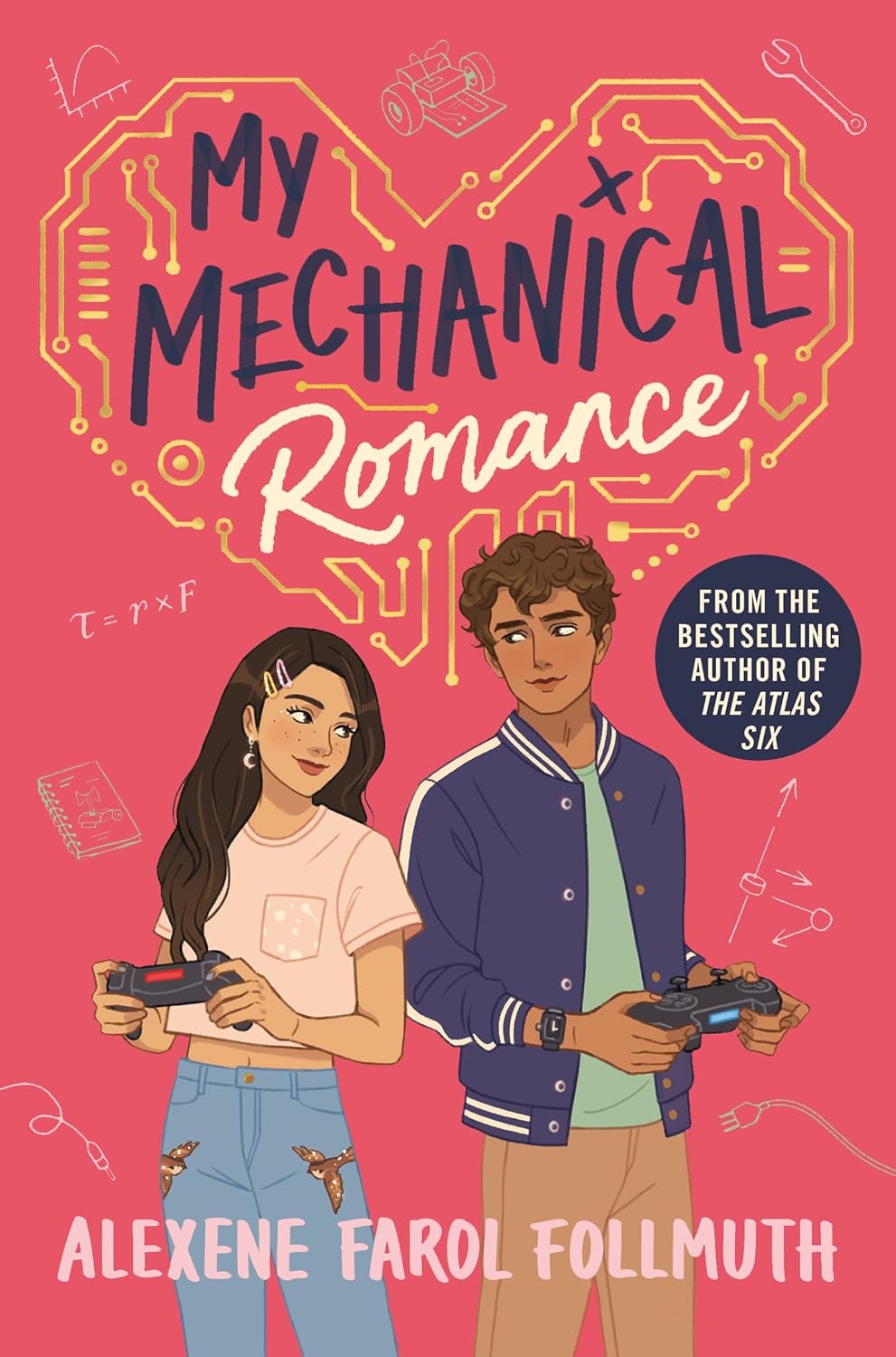Book cover of 'My Mechanical Romance' with two characters holding gaming controllers on a pink background. For online book buying throughout Bangladesh, Bookish Wonderland lets readers buy English books with delivery inside and outside Dhaka and attention to reader-friendly cream paper.