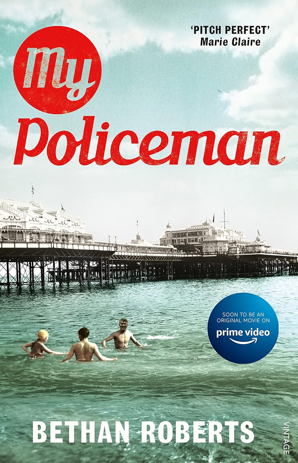 Book cover of 'My Policeman' by Bethan Roberts with a scenic background and Amazon Prime Video logo. For customers across Bangladesh, Bookish Wonderland makes it easier to shop for premium-quality books through Cash on Delivery across Bangladesh and reader-friendly cream paper.