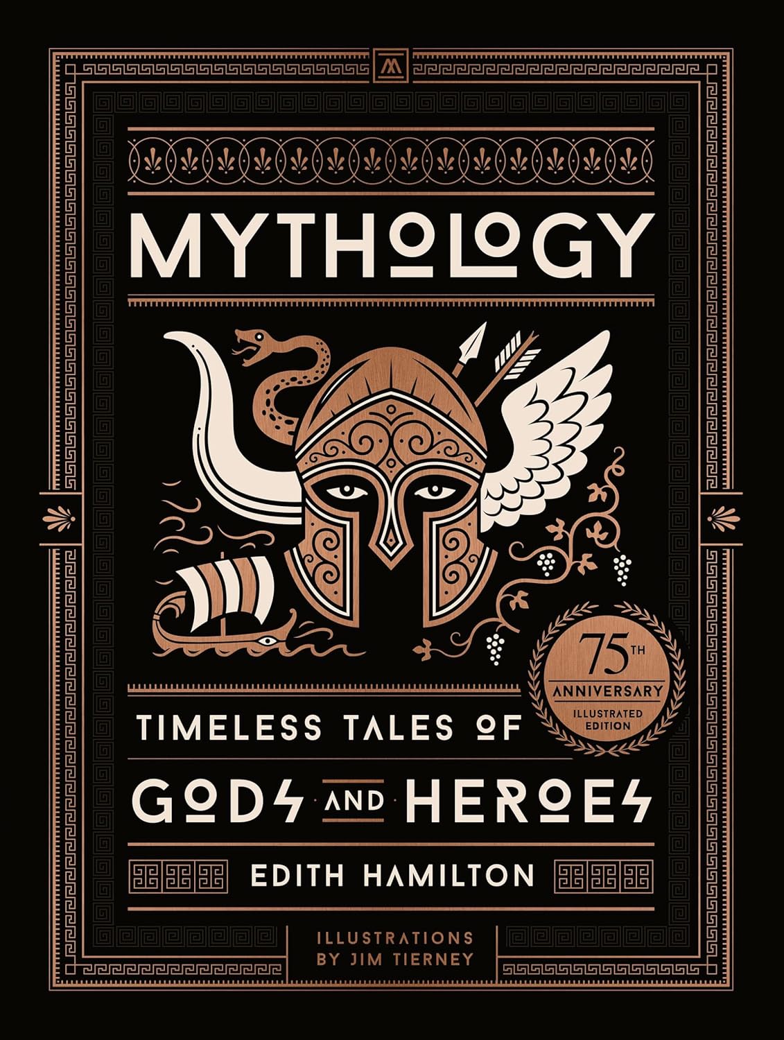 Book cover of 'Mythology' by Edith Hamilton with decorative elements and illustrations. For customers across Bangladesh, Bookish Wonderland makes it easier to choose reader-friendly printed books through Cash on Delivery across Bangladesh and durable stitched-and-glue binding.