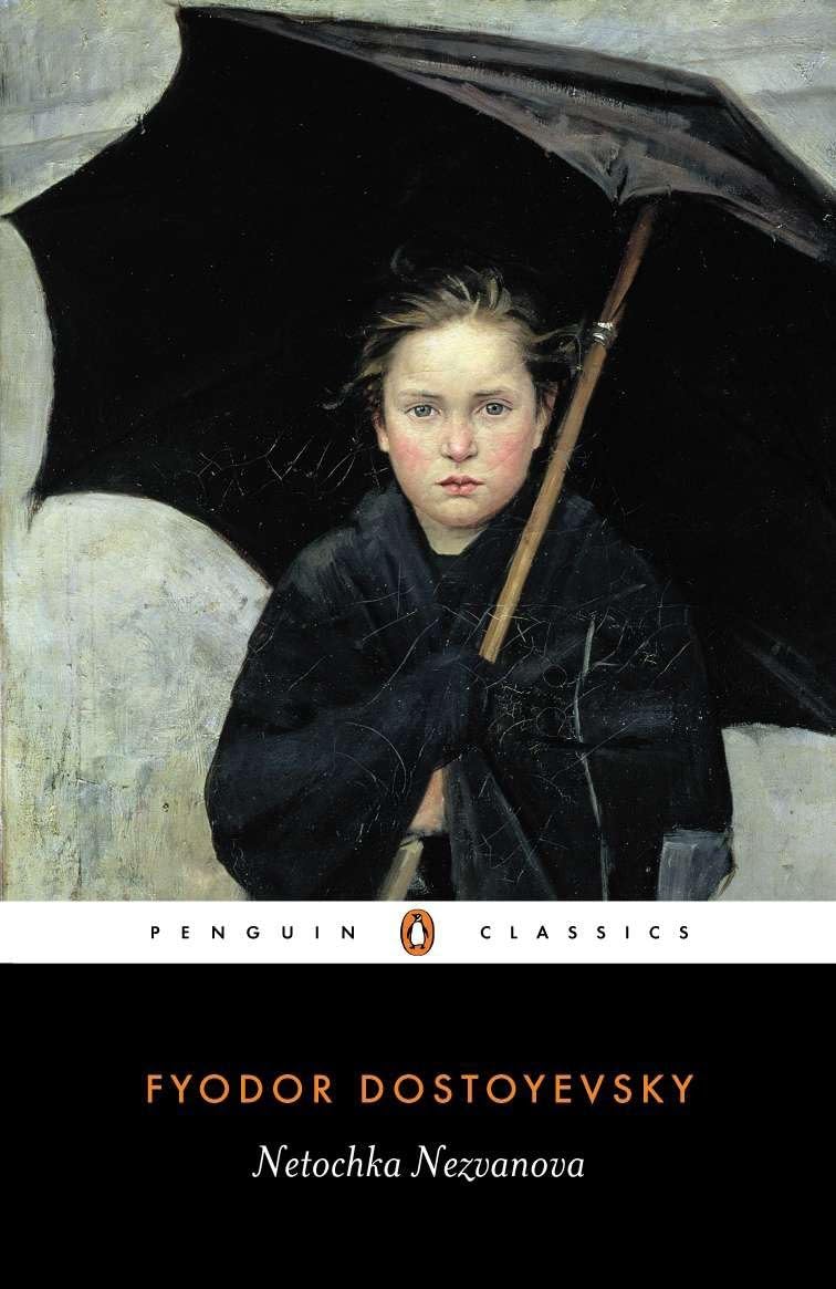 Book cover of 'Petersburg' by Fyodor Dostoevsky featuring a woman with an umbrella. Customers seeking reader-friendly printed books throughout Bangladesh can order them through Bookish Wonderland, supported by online ordering with home delivery and sharp text and durable binding.