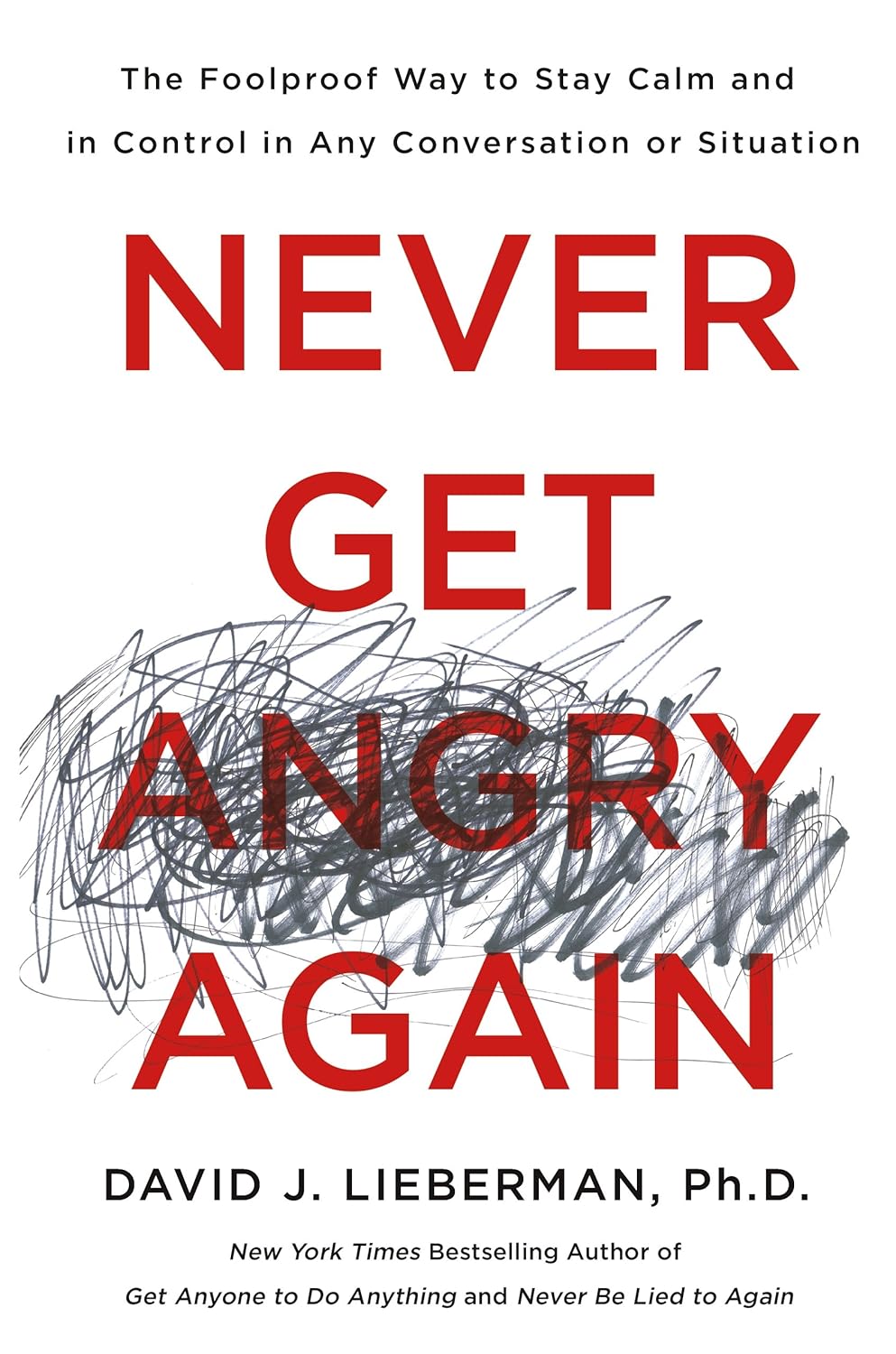 Book cover of 'Never Get Angry Again' with red text and abstract design. Customers seeking quality English books across Bangladesh can get them through Bookish Wonderland, supported by Cash on Delivery across Bangladesh and durable stitched-and-glue binding.