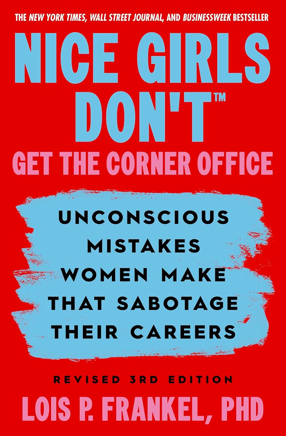 Book cover of 'Nice Girls Don't Get the Corner Office' with red background and blue text. Bookish Wonderland helps readers across Bangladesh discover printed English books online with online ordering with home delivery and a focus on reader-friendly cream paper.
