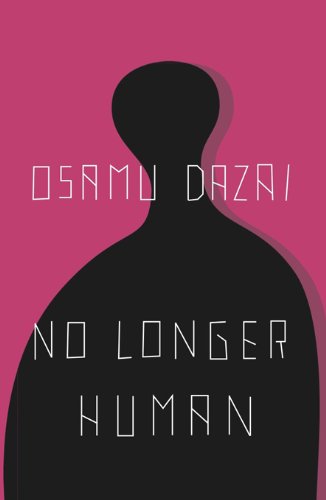 Book cover with silhouette and text 'No Longer Human' by Osamu Dazai on a pink background Bookish Wonderland helps readers across Bangladesh purchase reader-friendly printed books online with urgent delivery options in Dhaka and a focus on crystal-clear print.