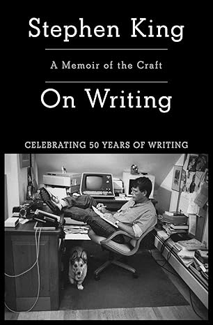 Book cover of 'On Writing' by Stephen King with a black and white photo of the author at his desk. Online shoppers throughout Bangladesh can order books for everyday reading at Bookish Wonderland with online ordering with home delivery and editions featuring reader-friendly cream paper.