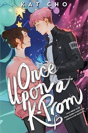 Book cover of 'Once Upon a K-Prom' by Kat Cho with two characters and colorful background. Online shoppers across Bangladesh can discover English books at Bookish Wonderland with convenient delivery across Bangladesh and editions featuring durable stitched-and-glue binding.