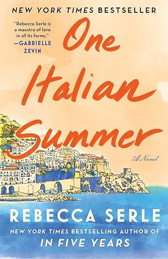 Book cover of 'One Italian Summer' by Rebecca Serle with coastal illustration and text. For online book buying across Bangladesh, Bookish Wonderland lets readers choose durable printed books with delivery inside and outside Dhaka and attention to premium eye-soothing cream paper.