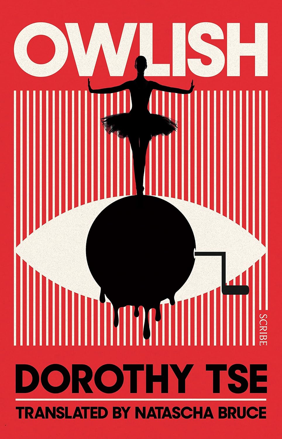 Book cover of 'Owlish' by Dorothy Tse with a silhouette of a dancer and eye design on a red background. For online book buying throughout Bangladesh, Bookish Wonderland lets readers order printed English books with customer-friendly ordering and delivery and attention to durable stitched-and-glue binding.