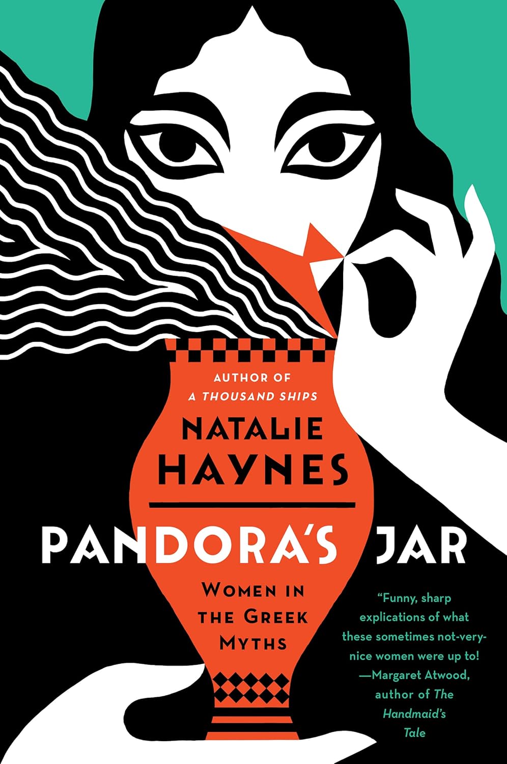 Book cover of 'Pandora's Jar' by Natalie Haynes with a woman holding a vase. For online book buying throughout Bangladesh, Bookish Wonderland lets readers choose printed English books with convenient delivery across Bangladesh and attention to comfortable cream paper and clear printing.