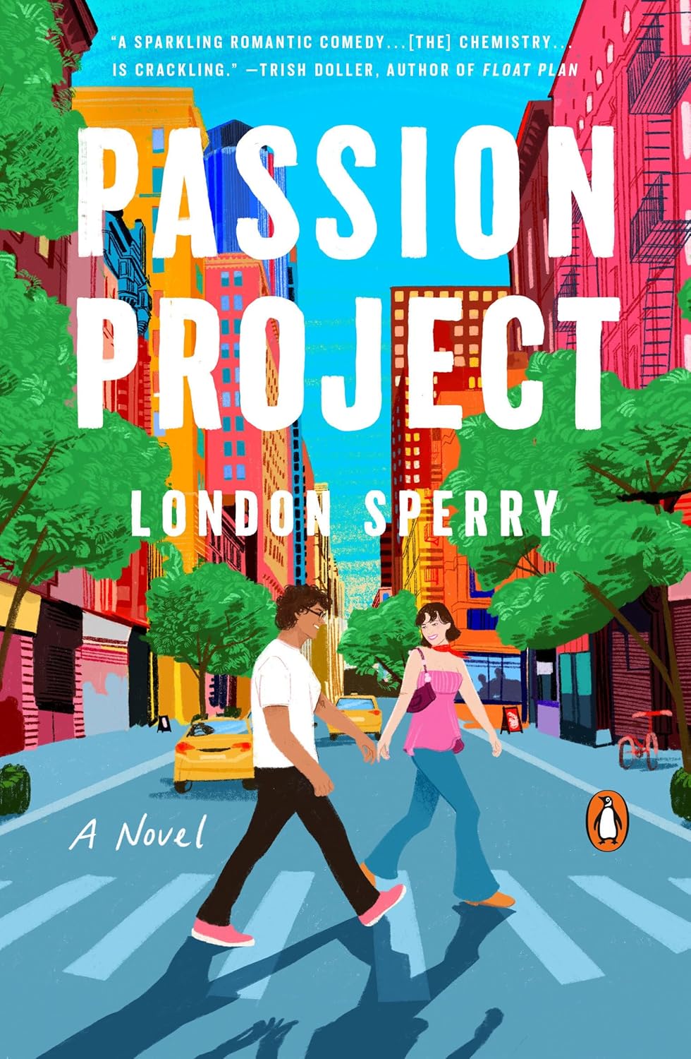 Book cover of 'Passion Project' by London Sperry with a colorful cityscape and two people walking. Online shoppers across Bangladesh can choose books for study and leisure at Bookish Wonderland with fast delivery options in Dhaka and editions featuring high-quality stitched and glue binding.