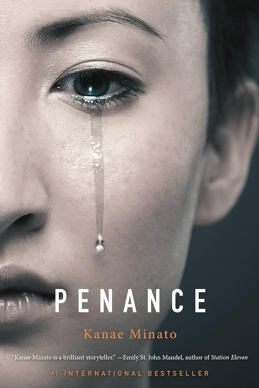 Book cover of 'Penance' by Kanae Minato with a close-up of a woman's face and a tear. Readers across Bangladesh can purchase durable printed books from Bookish Wonderland with customer-friendly ordering and delivery, while enjoying reader-friendly cream paper.