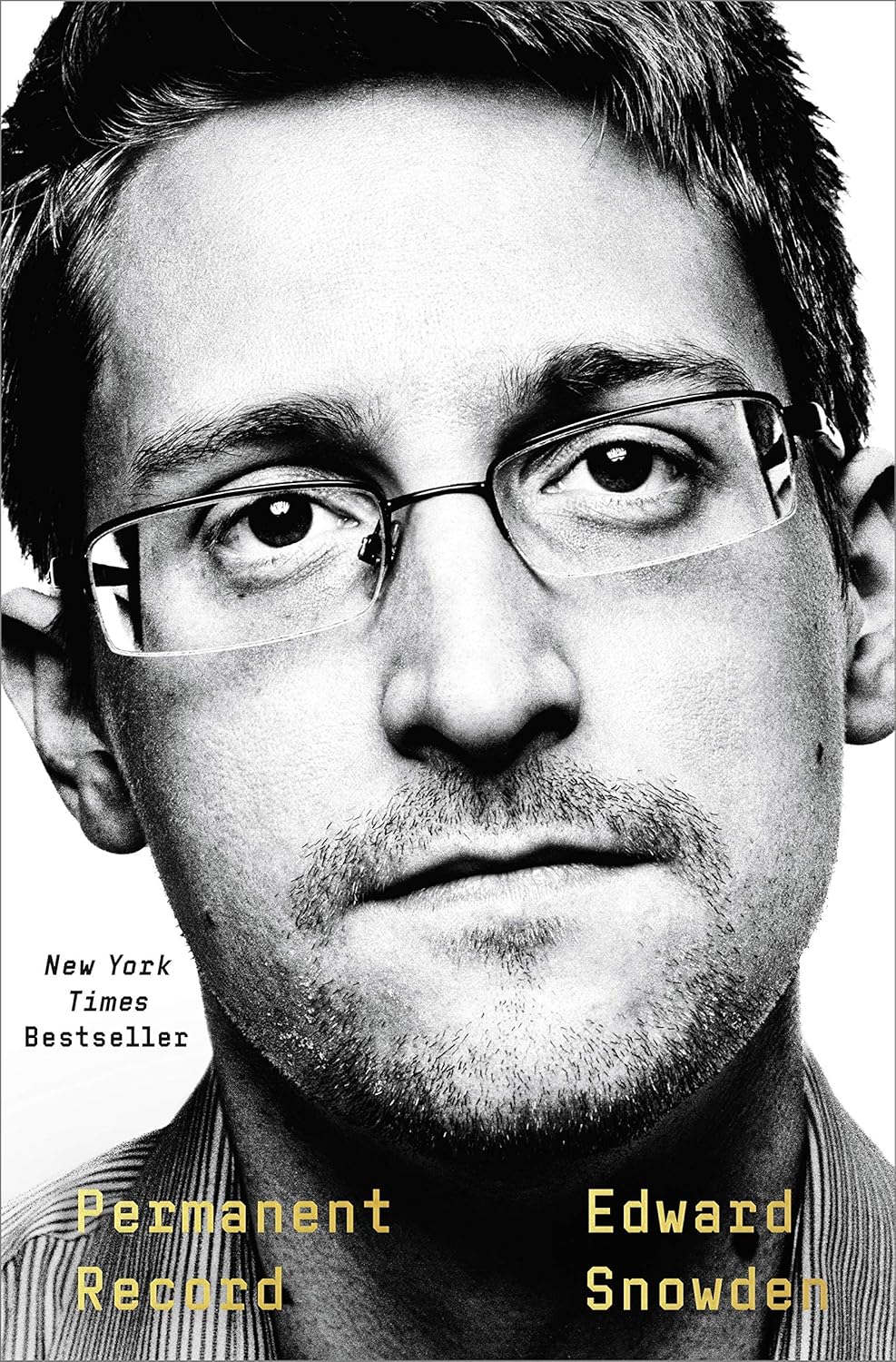 Book cover of 'Permanent Record' by Edward Snowden with a black and white portrait of the author. Online shoppers across Bangladesh can find reader-friendly printed books at Bookish Wonderland with fast delivery options in Dhaka and editions featuring crystal-clear print.