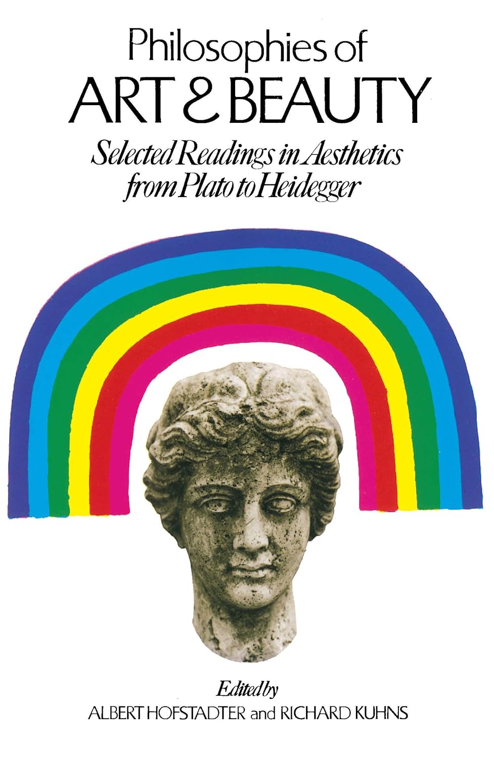Book cover of 'Philosophies of Art & Beauty' with a rainbow and classical statue head design. Online shoppers across Bangladesh can discover English books at Bookish Wonderland with nationwide delivery and editions featuring sharp text and durable binding.