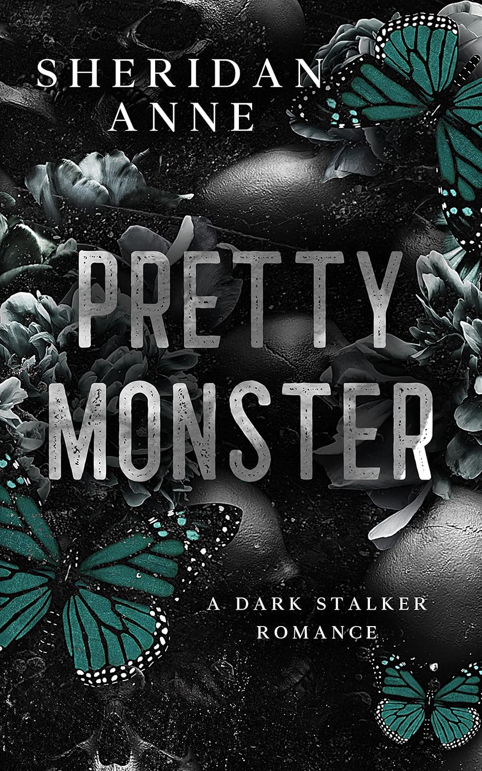Book cover of 'Pretty Monster' by Sheridan Anne with butterflies and stones. For customers across Bangladesh, Bookish Wonderland makes it easier to order durable printed books through nationwide delivery and reader-friendly cream paper.