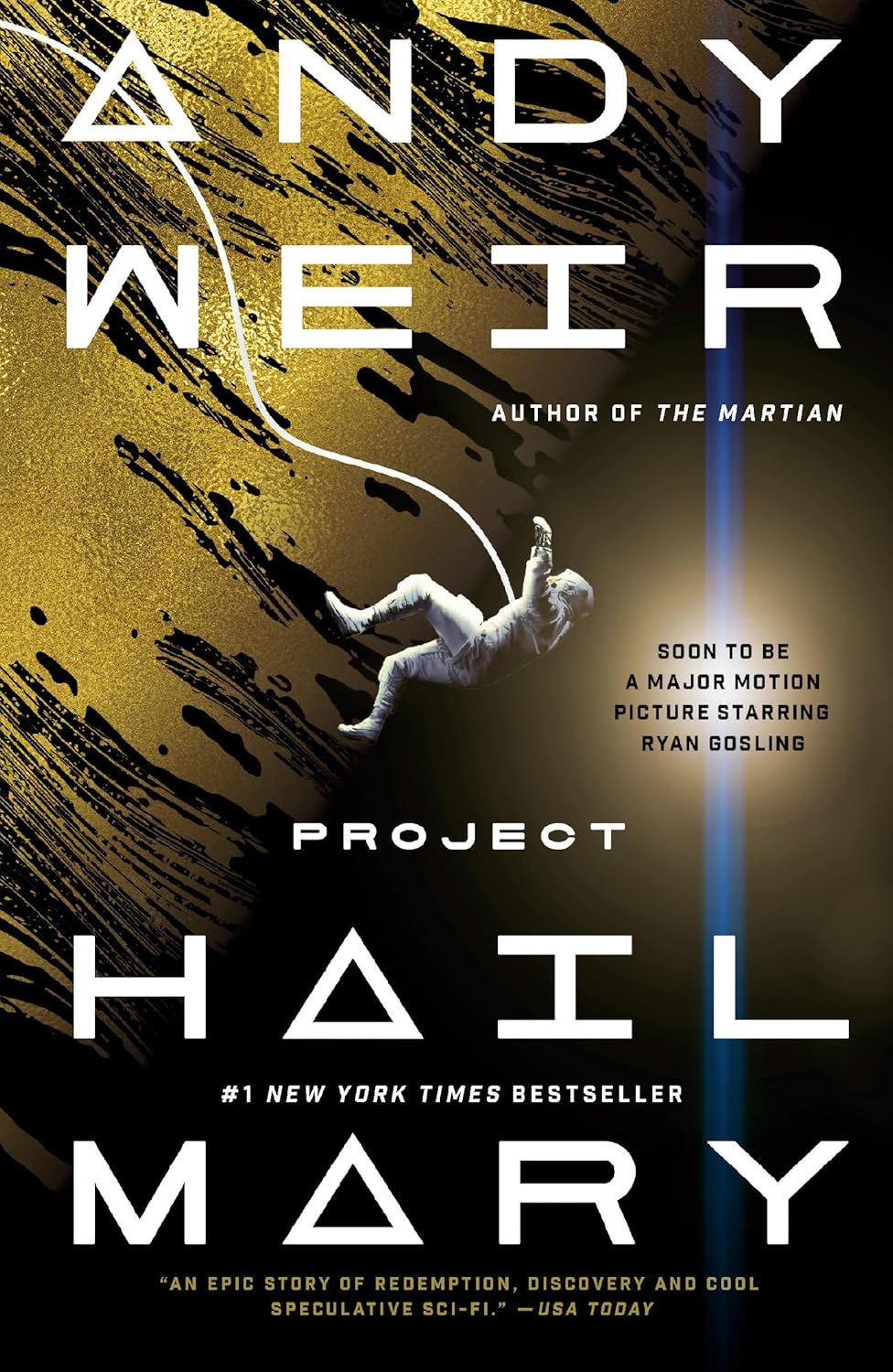 Book cover of 'Project Hail Mary' by Andy Weir with a dynamic design and text. For customers across Bangladesh, Bookish Wonderland makes it easier to get printed English books through delivery inside and outside Dhaka and high-quality stitched and glue binding.