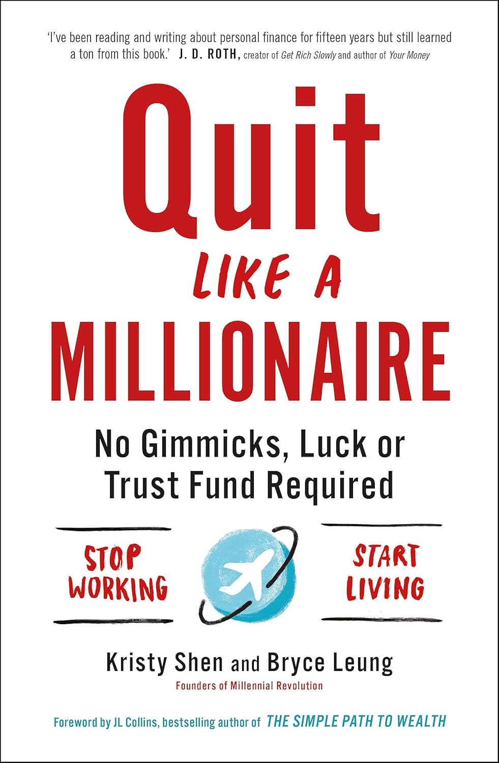 Book cover of 'Quit Like a Millionaire' with red and blue text on a white background. For online book buying throughout Bangladesh, Bookish Wonderland lets readers order books for everyday reading with fast delivery options in Dhaka and attention to clear print with strong binding.