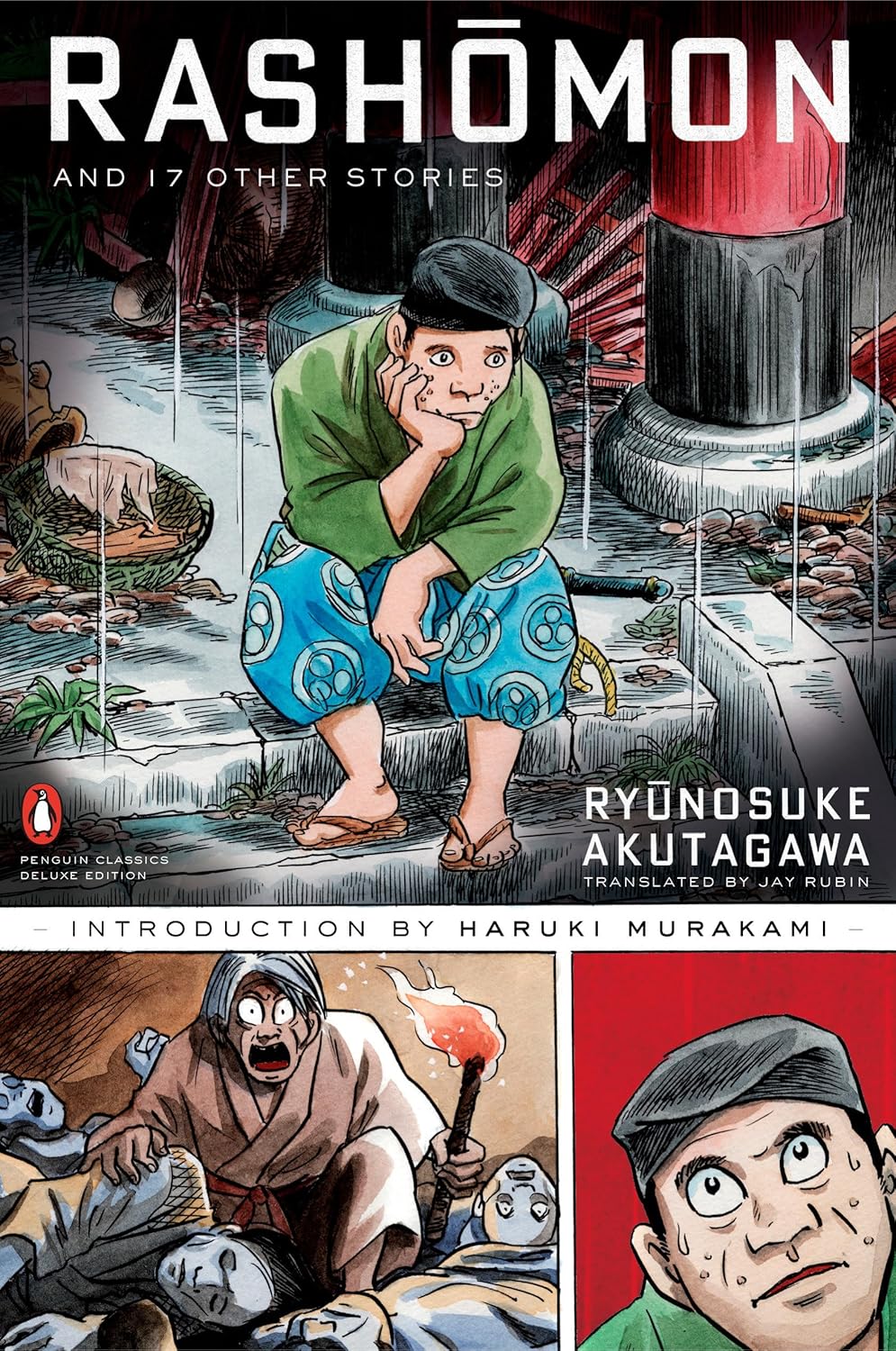 Book cover of 'Rashômon and 17 Other Stories' by Ryunosuke Akutagawa with illustrations and text. Online shoppers across Bangladesh can find premium-quality books at Bookish Wonderland with delivery inside and outside Dhaka and editions featuring durable stitched-and-glue binding.