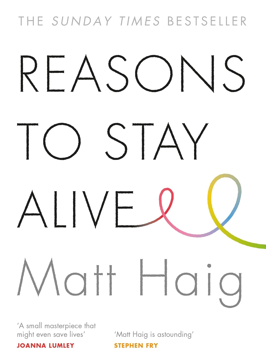 Book cover of 'Reasons to Stay Alive' by Matt Haig with a white background. For customers across Bangladesh, Bookish Wonderland makes it easier to discover quality English books through online ordering with home delivery and clear print with strong binding.