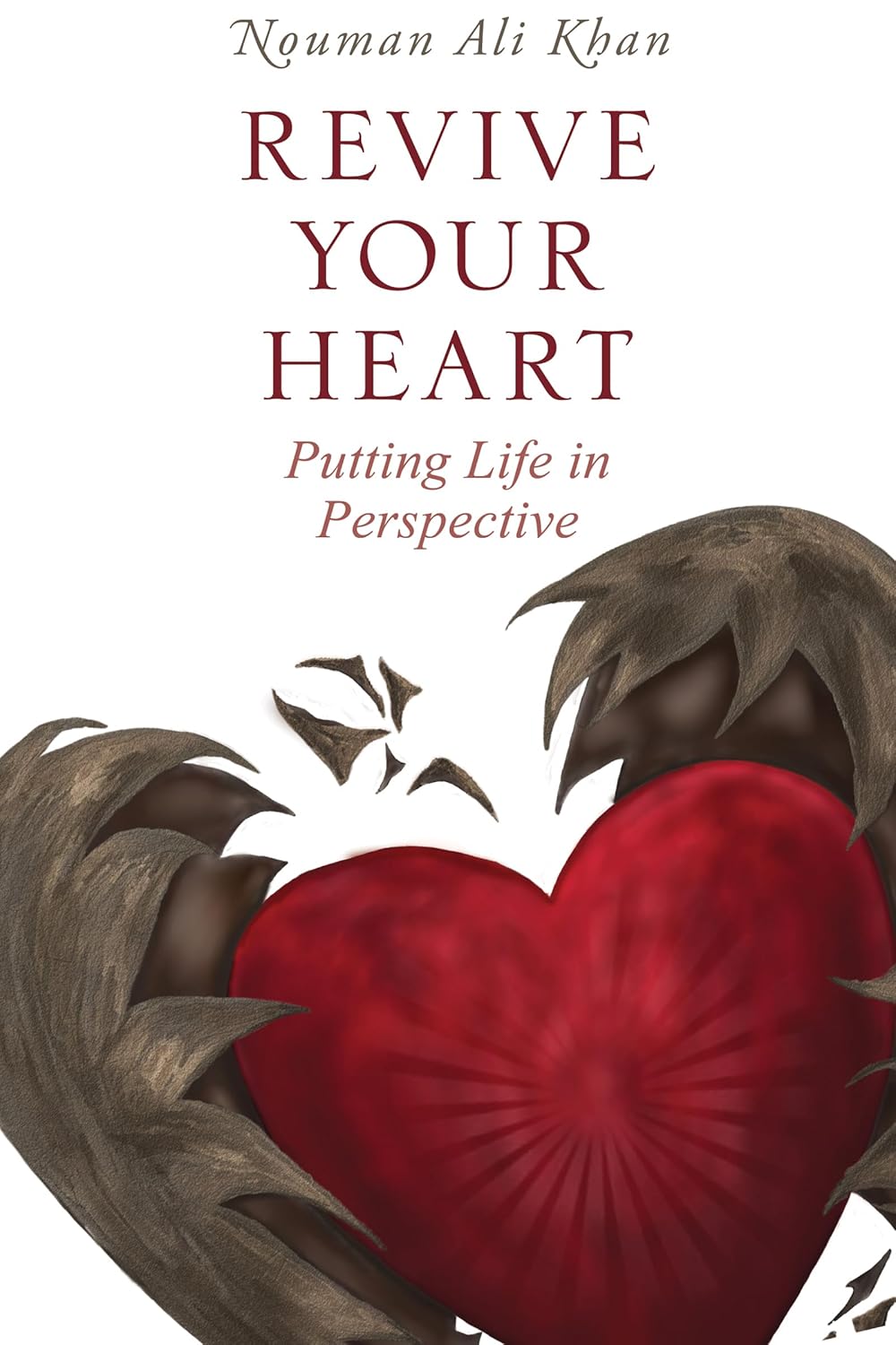 Book cover of 'Revive Your Heart' with a red heart and wings on a white background. For customers across Bangladesh, Bookish Wonderland makes it easier to find printed English books through delivery inside and outside Dhaka and crystal-clear print.