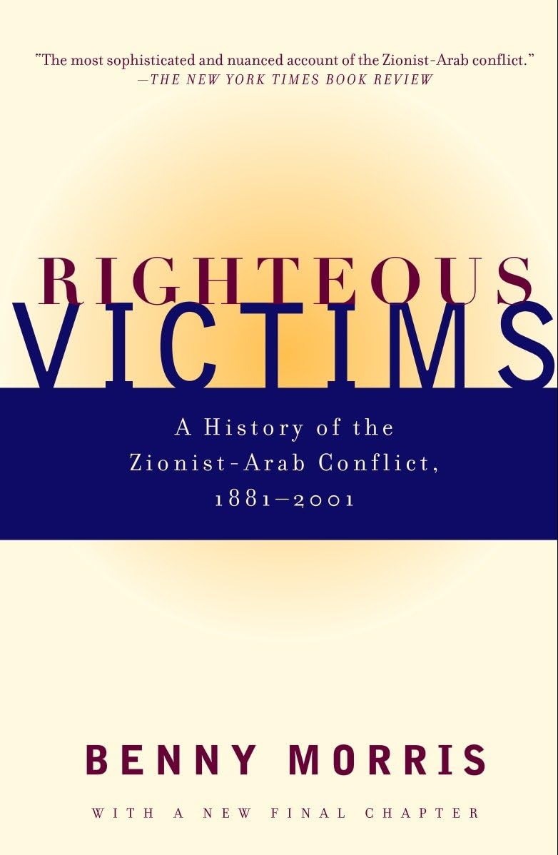 Book cover of 'Righteous Victims' by Benny Morris with a New York Times Book Review quote. For customers across Bangladesh, Bookish Wonderland makes it easier to purchase books for everyday reading through nationwide delivery and high-quality stitched and glue binding.