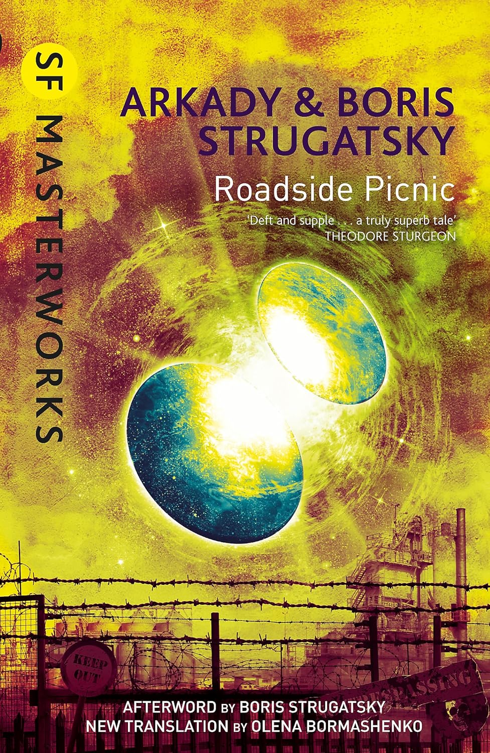 Book cover of 'Roadside Picnic' by Arkady and Boris Strugatsky with a futuristic design. For customers across Bangladesh, Bookish Wonderland makes it easier to find books for everyday reading through online ordering with home delivery and high-quality stitched and glue binding.