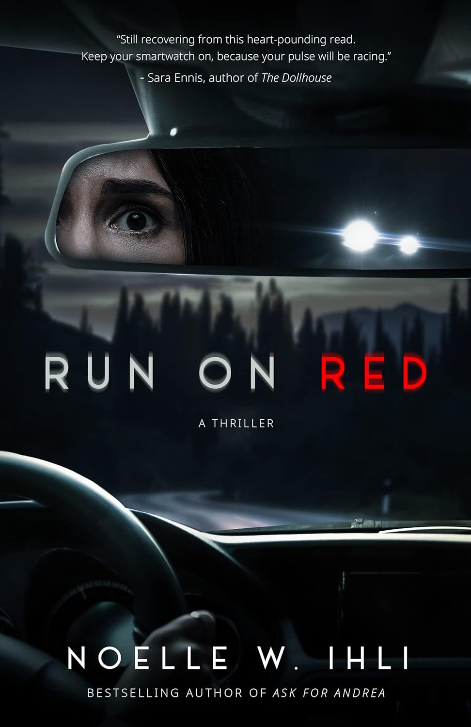 Book cover of 'Run on Red' by Noelle W. Iali with a car interior and night scene. Customers seeking books for study and leisure across Bangladesh can choose them through Bookish Wonderland, supported by delivery inside and outside Dhaka and clear print with strong binding.