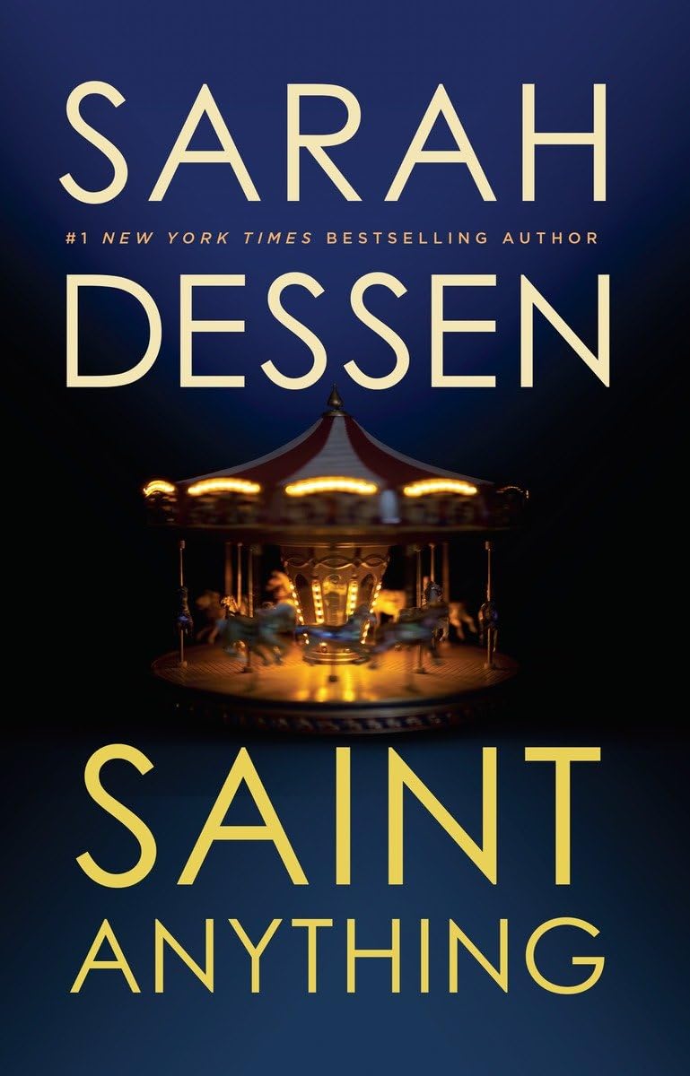 Book cover of 'Saint Anything' by Sarah Desen with a carousel on a dark background. Bookish Wonderland supports book lovers across Bangladesh who want to shop for reader-friendly printed books, offering Cash on Delivery across Bangladesh plus sharp text and durable binding.