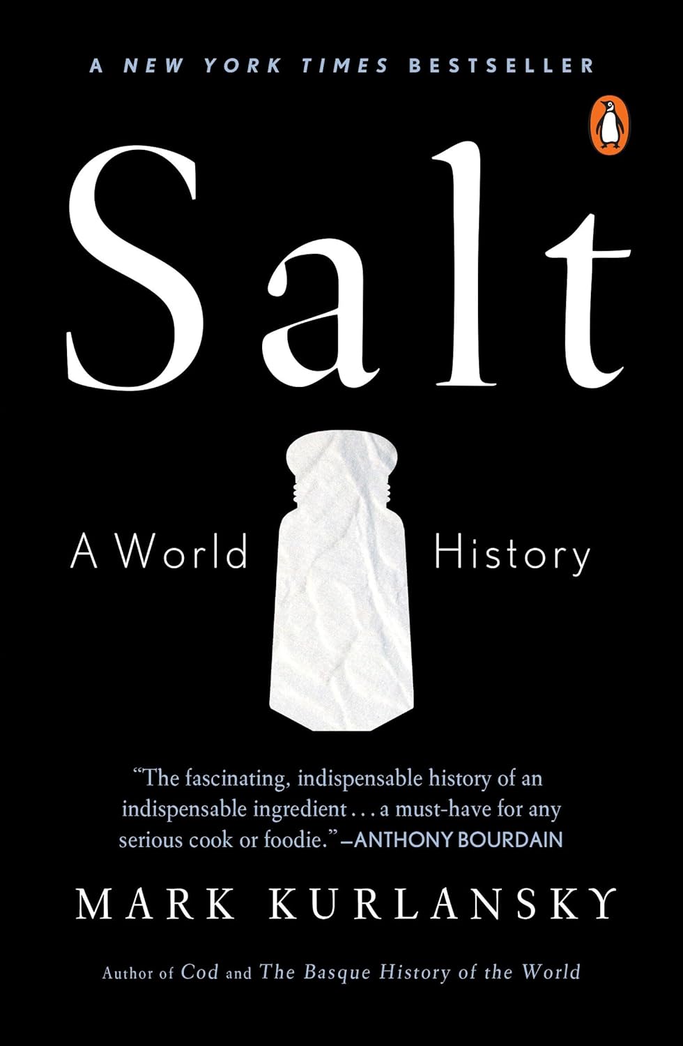 Book cover of 'Salt: A World History' by Mark Kurlansky with a black background and white text. Bookish Wonderland supports book lovers across Bangladesh who want to get premium-quality books, offering urgent delivery options in Dhaka plus premium eye-soothing cream paper.