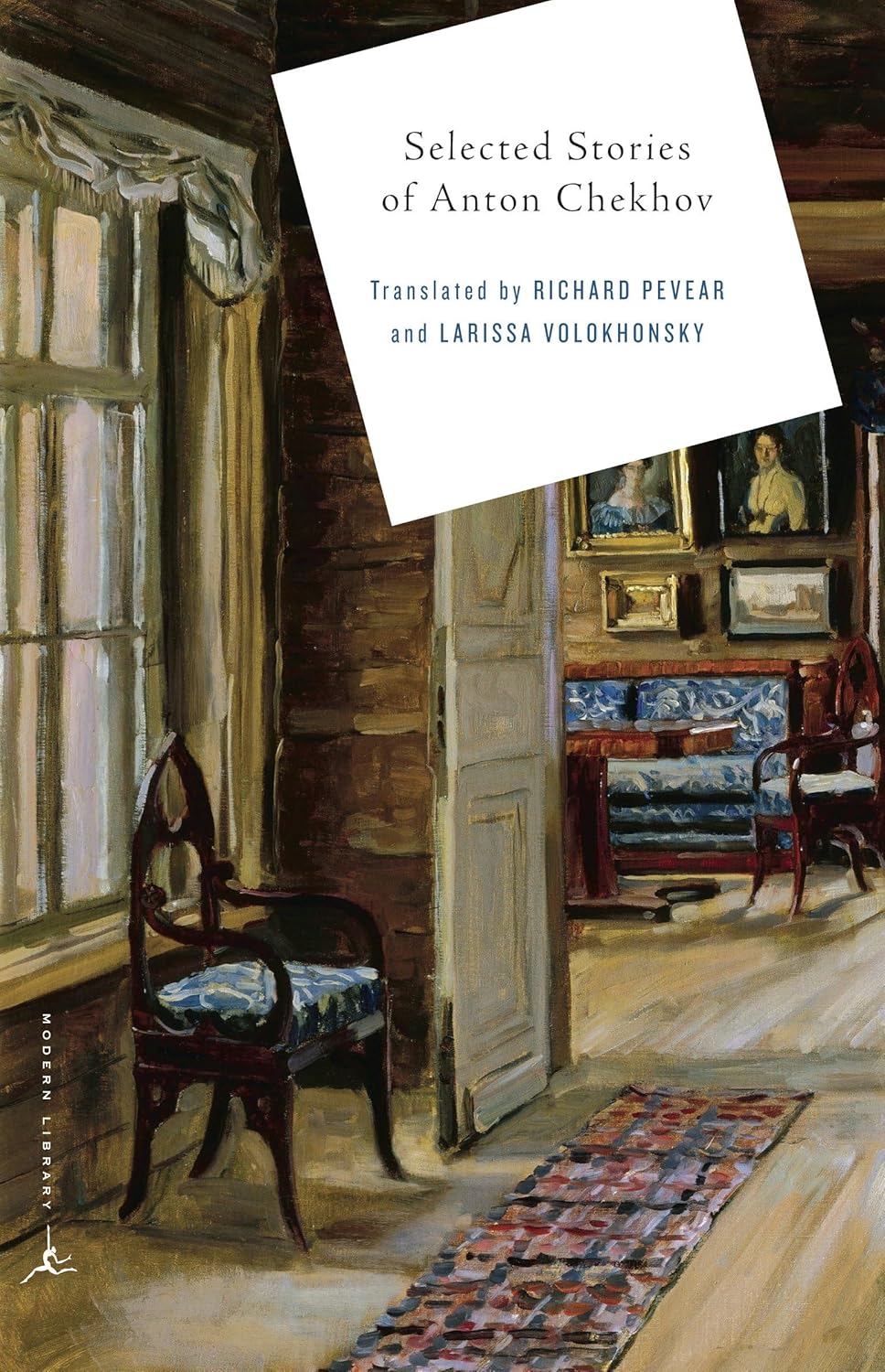 Book cover of 'Selected Stories of Anton Chekhov' with a painting of a room in the background. Bookish Wonderland serves readers throughout Bangladesh with quality English books, making it simple to find online through urgent delivery options in Dhaka and premium eye-soothing cream paper.