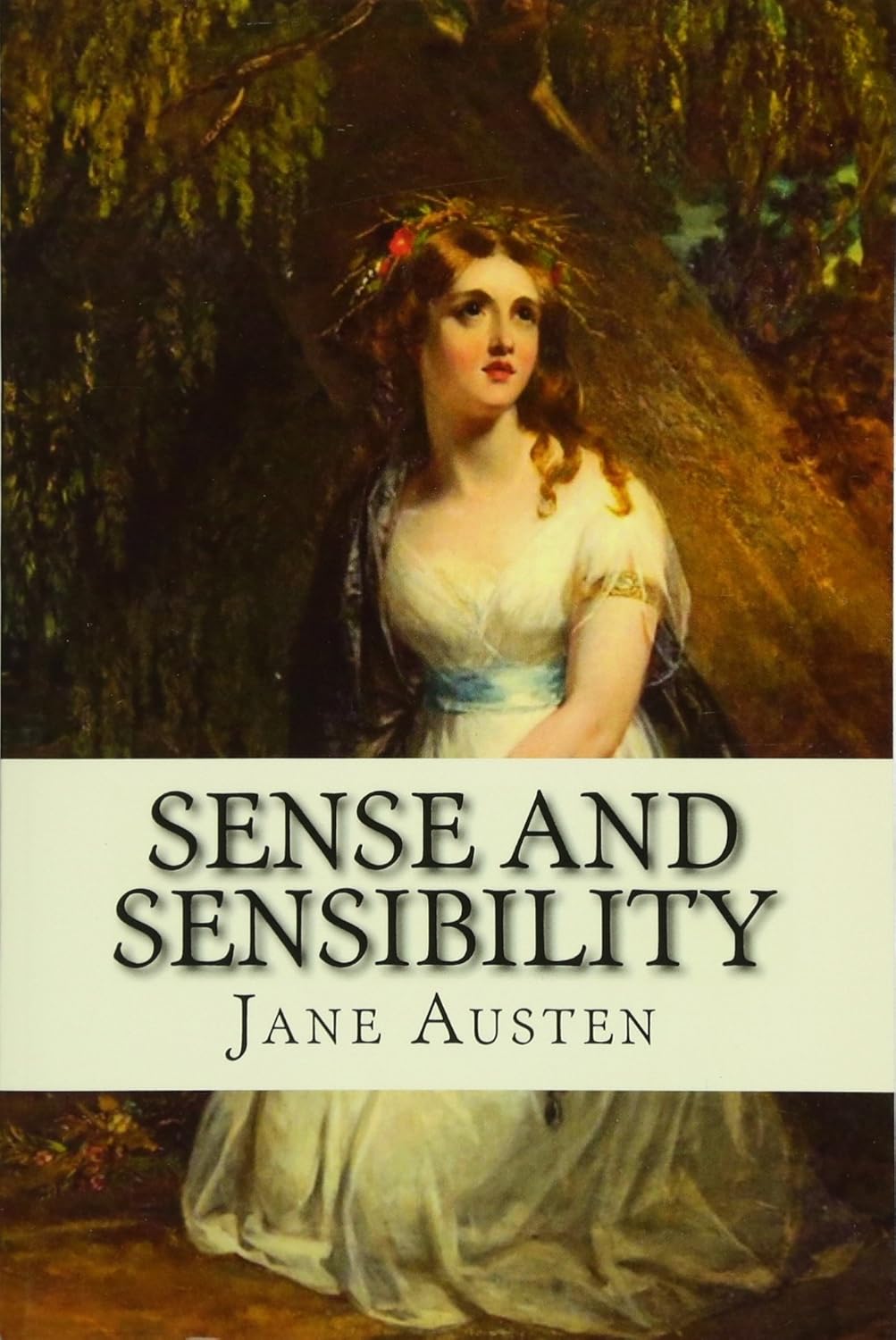 Book cover of 'Sense and Sensibility' by Jane Austen featuring a woman in a historical setting. Bookish Wonderland provides a convenient way for readers throughout Bangladesh to buy reader-friendly printed books with urgent delivery options in Dhaka and reader-friendly cream paper.