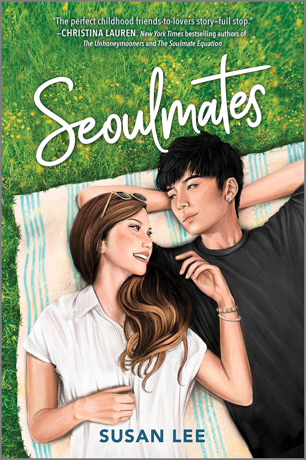 Book cover of 'Seoulmates' featuring two people lying on grass with a green background. Bookish Wonderland provides a convenient way for readers throughout Bangladesh to order books for study and leisure with Cash on Delivery across Bangladesh and sharp text and durable binding.