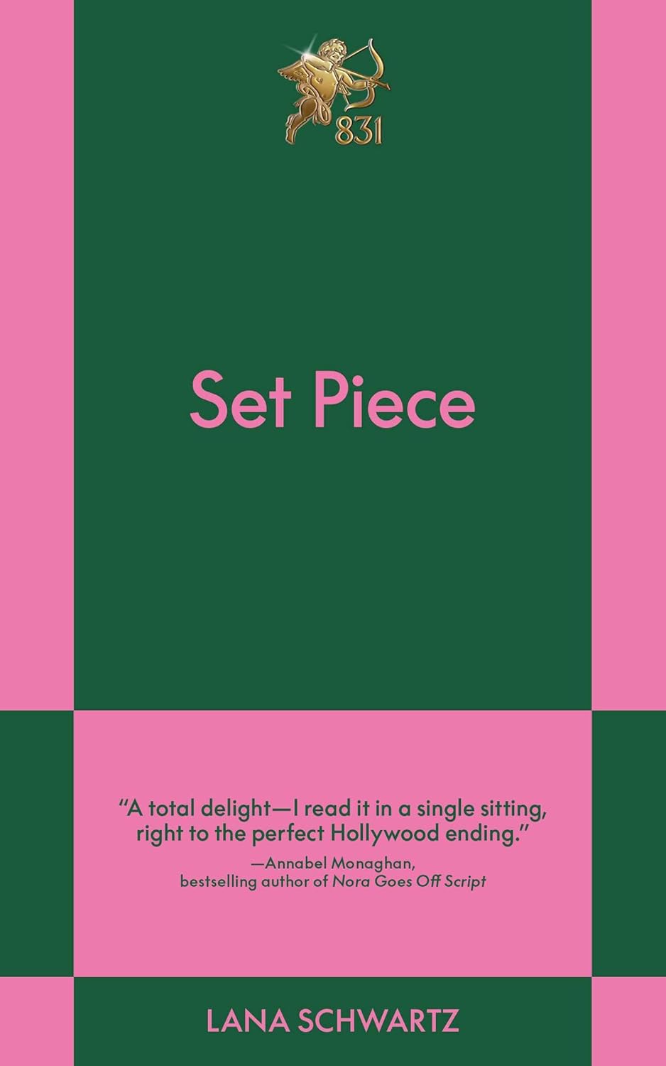 Book cover of 'Set Piece' by Lana Schwartz with a green and pink design.  Bookish Wonderland provides a convenient way for readers across Bangladesh to choose English books with urgent delivery options in Dhaka and clear print with strong binding.
