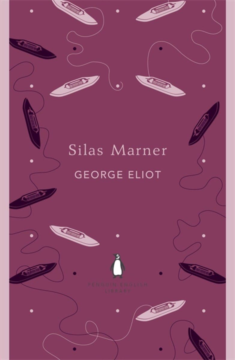 Book cover of 'Silas Marner' by George Eliot with a purple background and ship illustrations. Book buyers across Bangladesh can discover printed English books from Bookish Wonderland, combining delivery inside and outside Dhaka with premium eye-soothing cream paper.