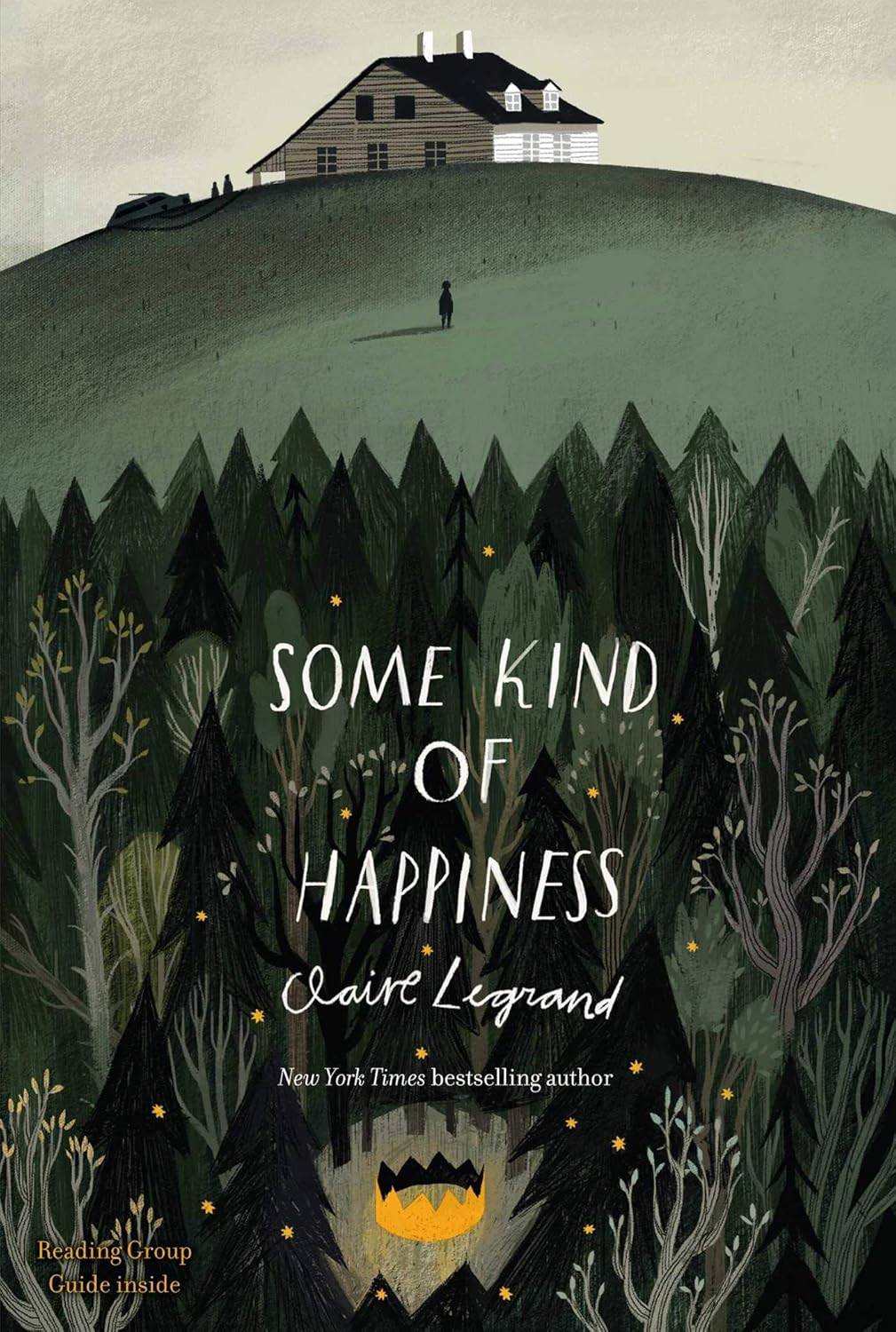Book cover of 'Some Kind of Happiness' by Claire Legrand with a house on a hill and forest. Book buyers throughout Bangladesh can find English books from Bookish Wonderland, combining convenient delivery across Bangladesh with durable stitched-and-glue binding.