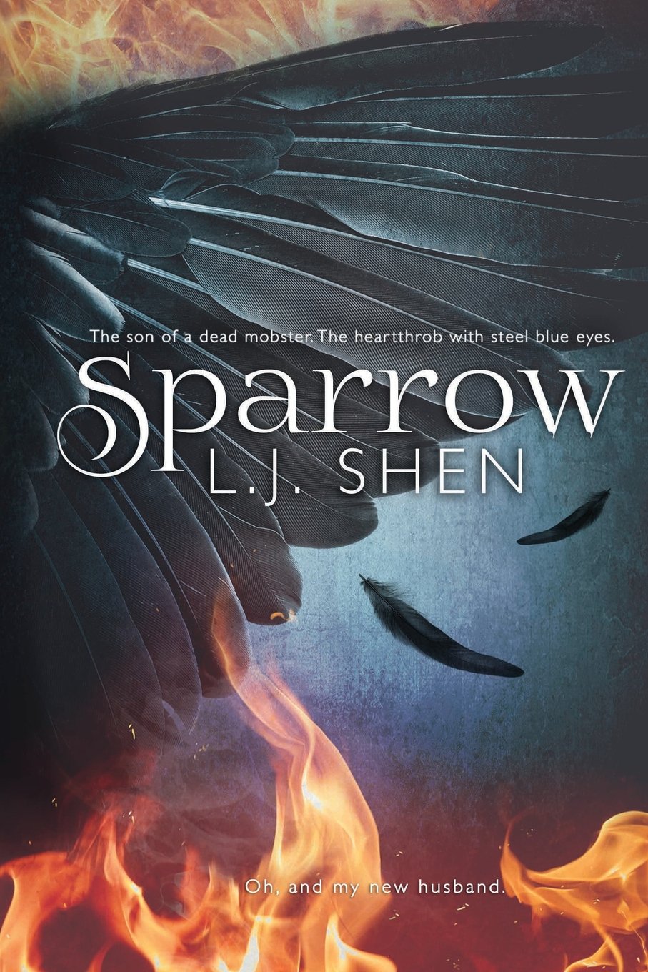 Book cover of 'Sparrow' by L.J. Shen with wings and flames. Online shoppers throughout Bangladesh can buy quality English books at Bookish Wonderland with urgent delivery options in Dhaka and editions featuring sharp text and durable binding.
