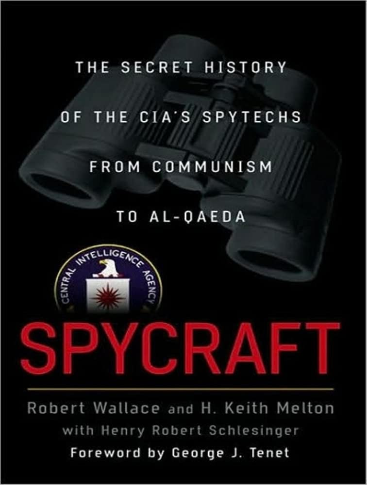 Book cover of 'Spycraft' with binoculars and CIA logo on a black background. For online book buying throughout Bangladesh, Bookish Wonderland lets readers shop for printed English books with nationwide delivery and attention to sharp text and durable binding.