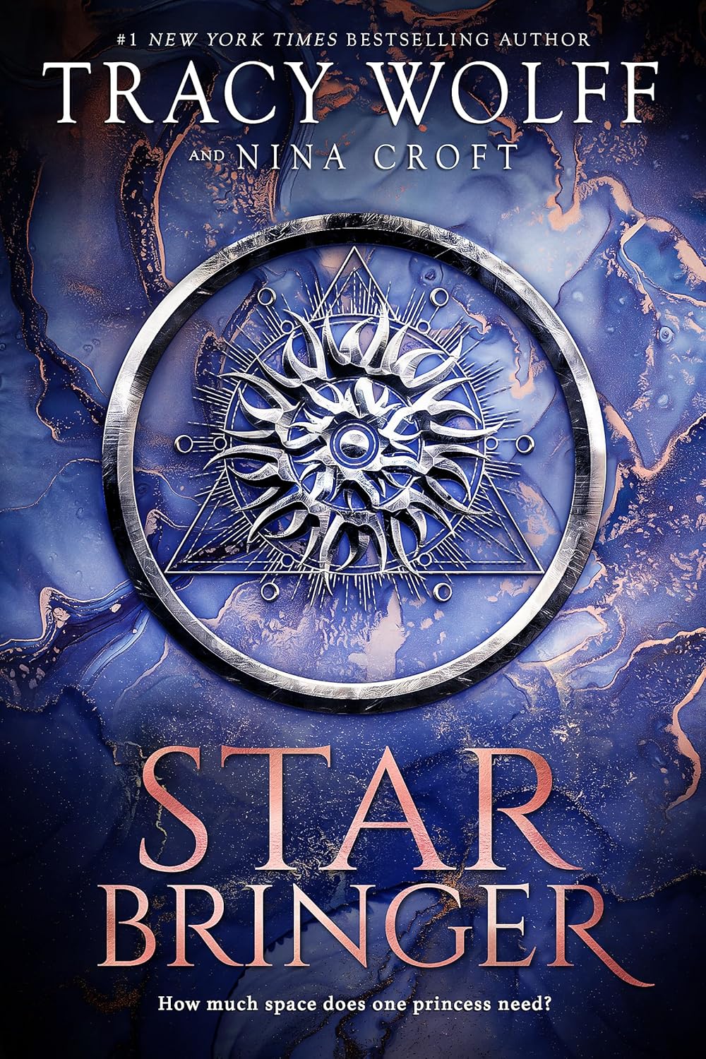 Book cover of 'Star Bringer' by Tracy Wolff and Nina Croft with a star design and blue gradient background. Bookish Wonderland helps readers across Bangladesh choose quality English books online with Cash on Delivery across Bangladesh and a focus on durable stitched-and-glue binding.