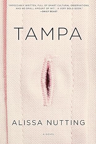 Book cover of 'Tampa' by Alissa Nutting with a pink feather design on a beige background. Online shoppers across Bangladesh can find printed English books at Bookish Wonderland with urgent delivery options in Dhaka and editions featuring sharp text and durable binding.