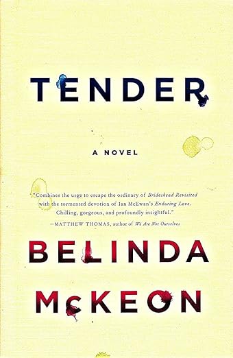 Book cover of 'Tender' by Belinda McKeon with a yellow background and black text. Online shoppers across Bangladesh can shop for durable printed books at Bookish Wonderland with delivery inside and outside Dhaka and editions featuring clear print with strong binding.