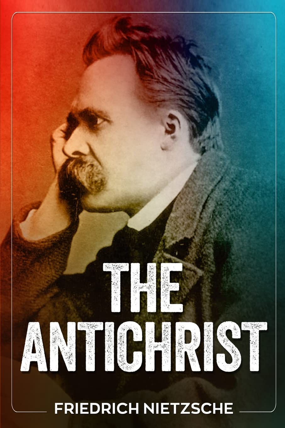 Book cover of 'The Antichrist' by Friedrich Nietzsche with a stylized portrait on a two-tone background. Bookish Wonderland serves readers throughout Bangladesh with quality English books, making it simple to shop for online through Cash on Delivery across Bangladesh and reader-friendly cream paper.
