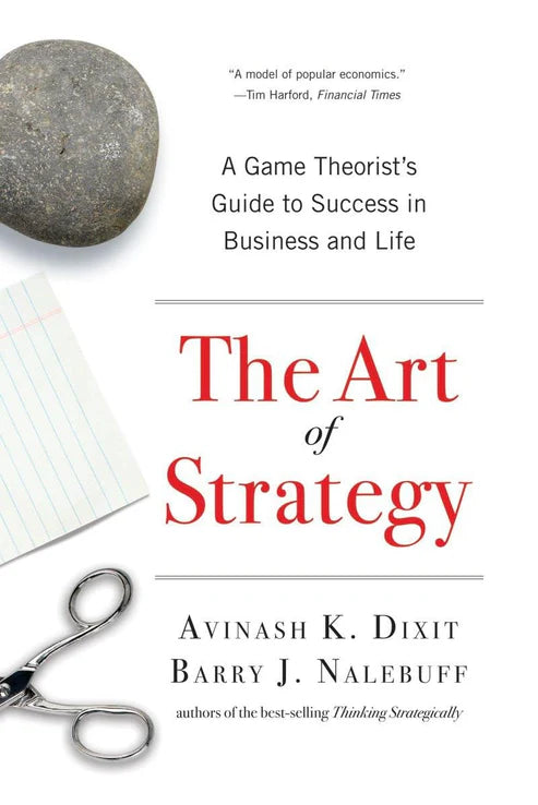 Book cover of 'The Art of Strategy' by Avinash K. Dixit and Barry J. Book buyers throughout Bangladesh can purchase printed English books from Bookish Wonderland, combining nationwide delivery with clear print with strong binding.