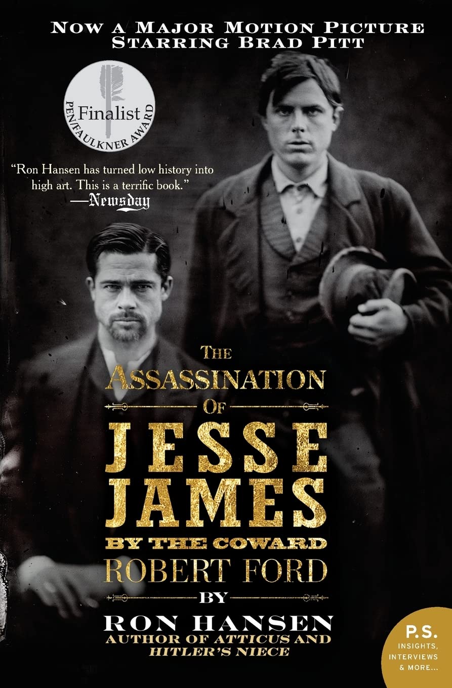Book cover of 'The Assassination of Jesse James by the Coward Robert Ford' with black and white images of two men. Book buyers throughout Bangladesh can order durable printed books from Bookish Wonderland, combining urgent delivery options in Dhaka with clear print with strong binding.