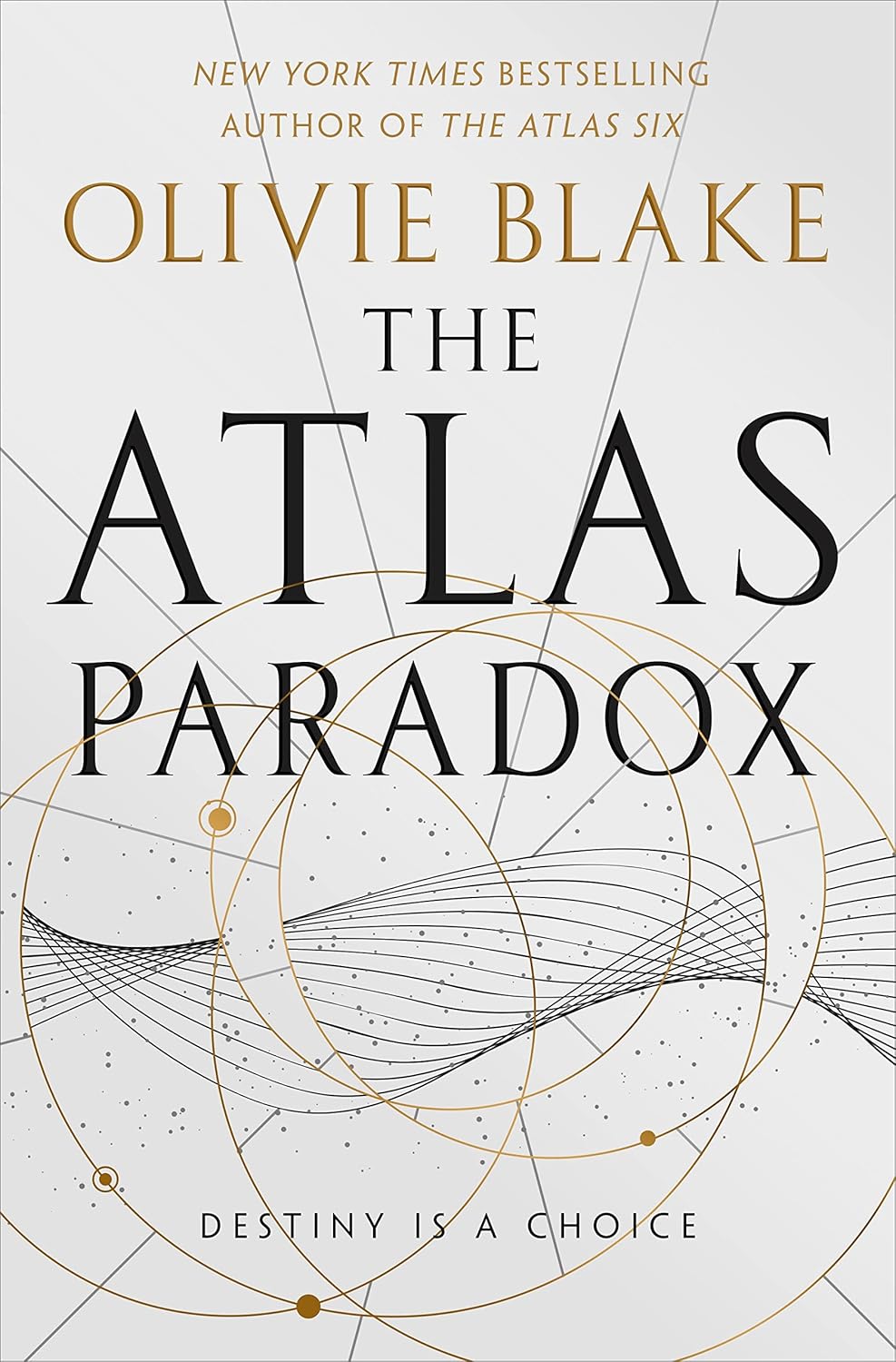 Book cover of 'The Atlas Paradox' by Olivie Blake with geometric design and text.