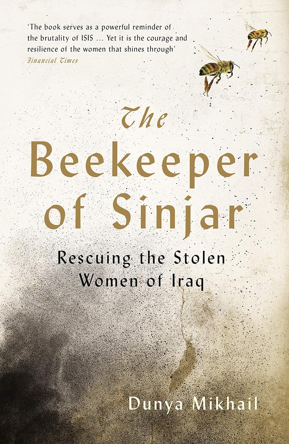 Book cover of 'The Beekeeper of Sinjar' with bees and text on a beige background. Bookish Wonderland serves readers across Bangladesh with premium-quality books, making it simple to choose online through nationwide delivery and high-quality stitched and glue binding.